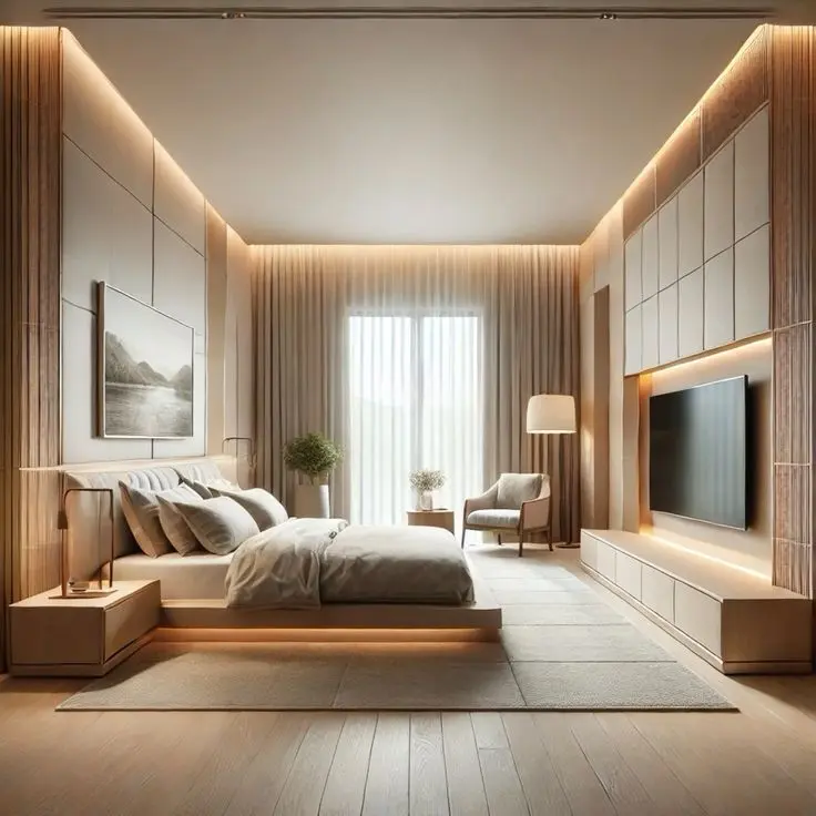 Kamar Tidur Utama di Jakarta - Jepara Habit Interior