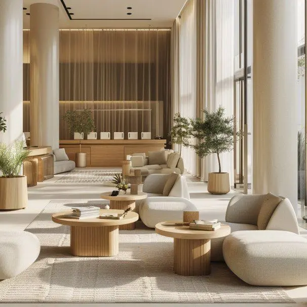 Loby Hotel di Bali - Jepara Habit Interior