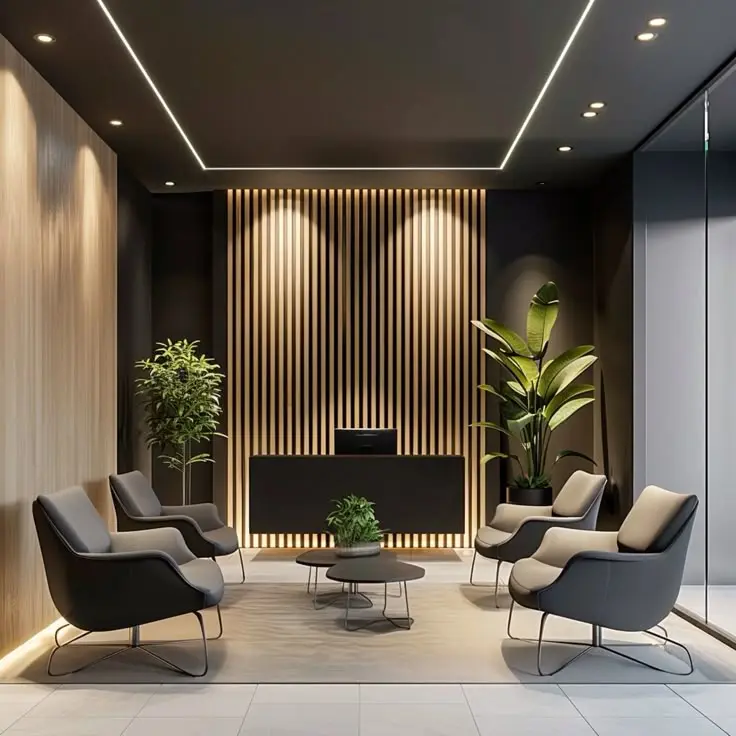 Lounge Kantor di Jakarta - Jepara Habit Interior